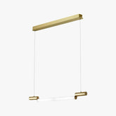 Tubular Elongated Gold Kitchen Pendant Light - Clowas